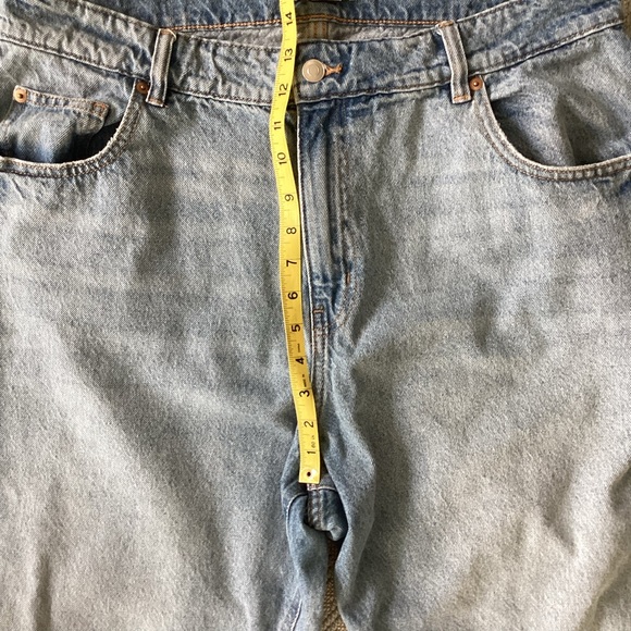 H&M Womens Light Wash High Rise Straight Leg Jeans Size 16 - Picture 5 of 9